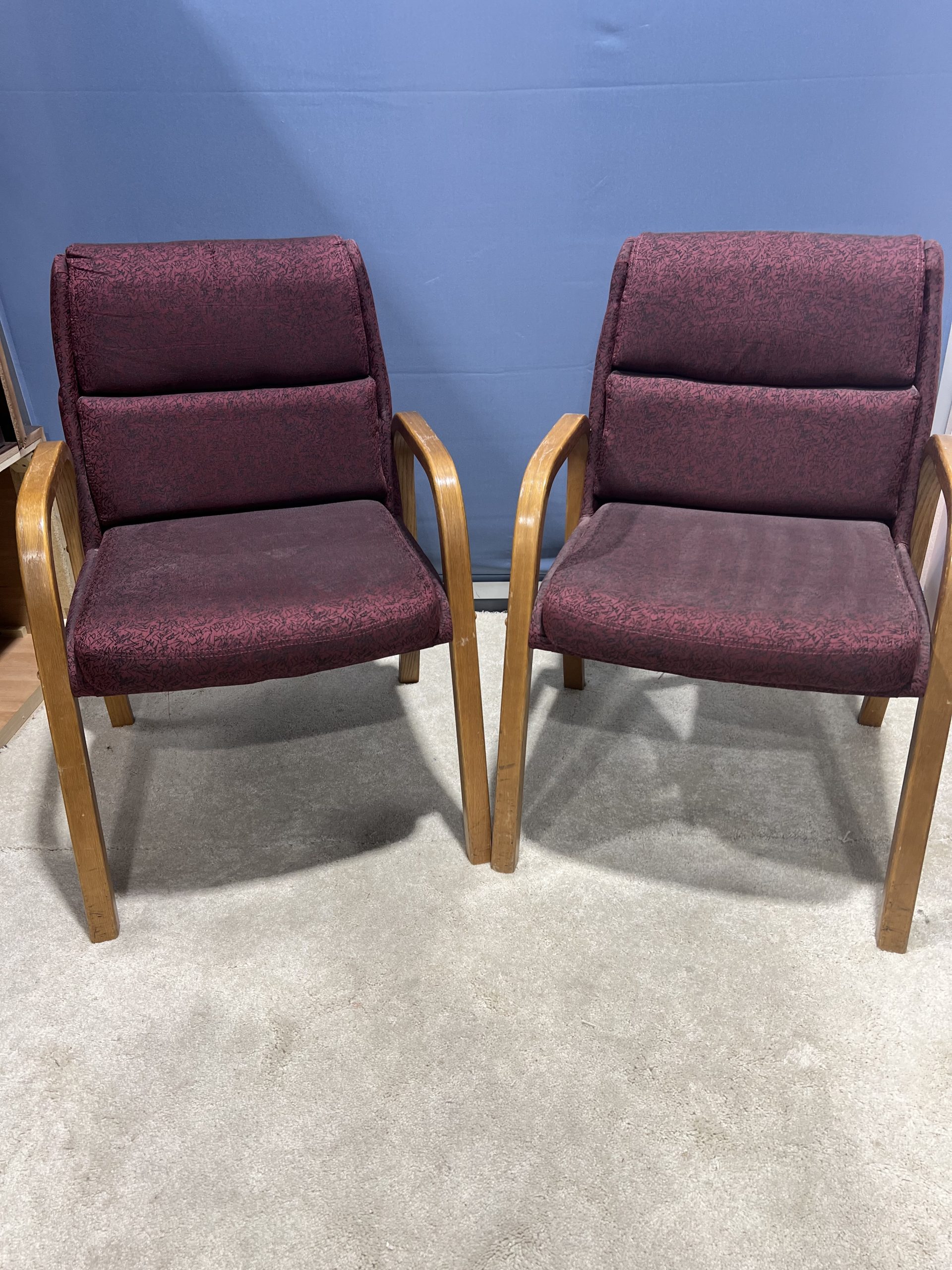 Chair Guest Maroon Pattern-image