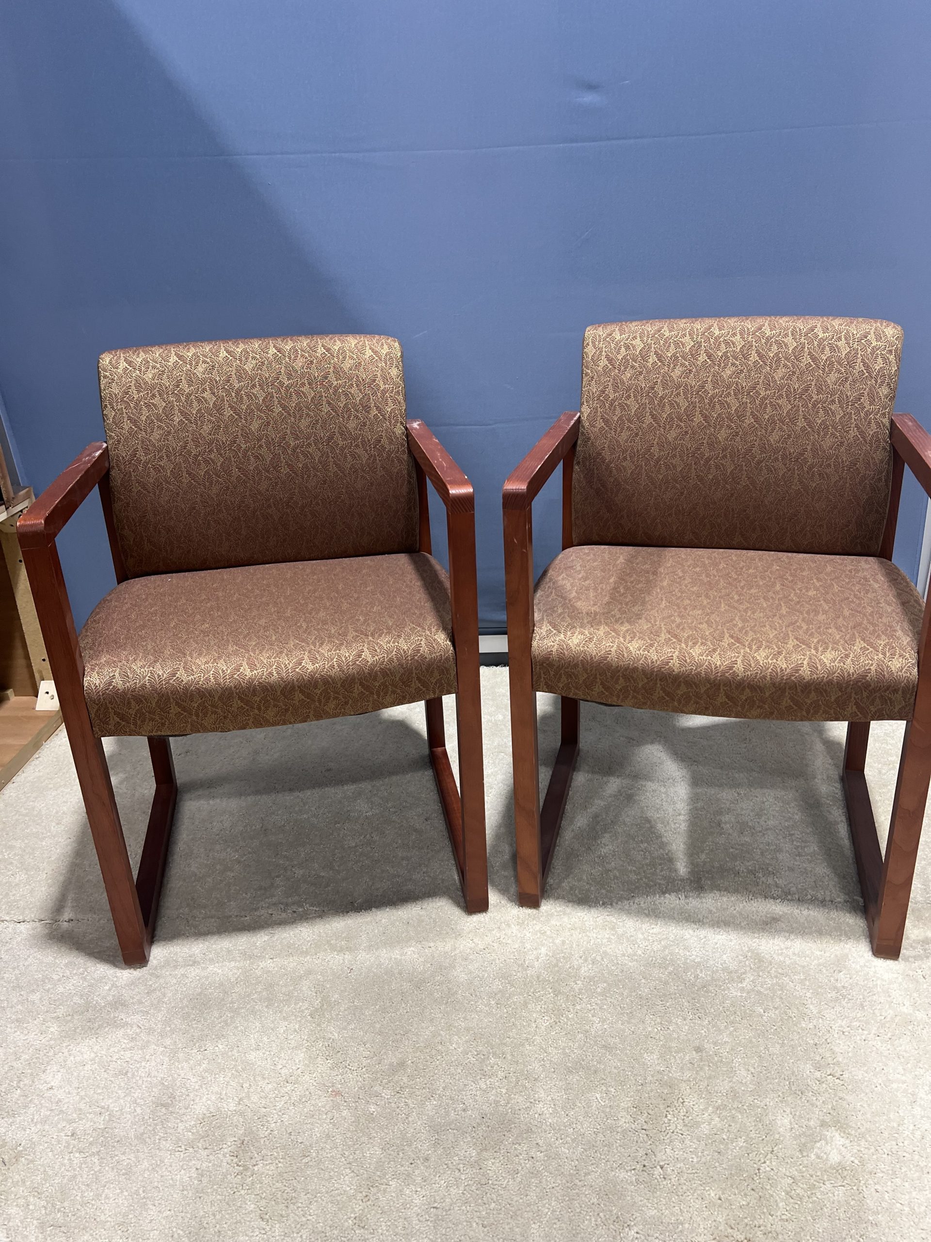 Chair Guest Flower Brown-image